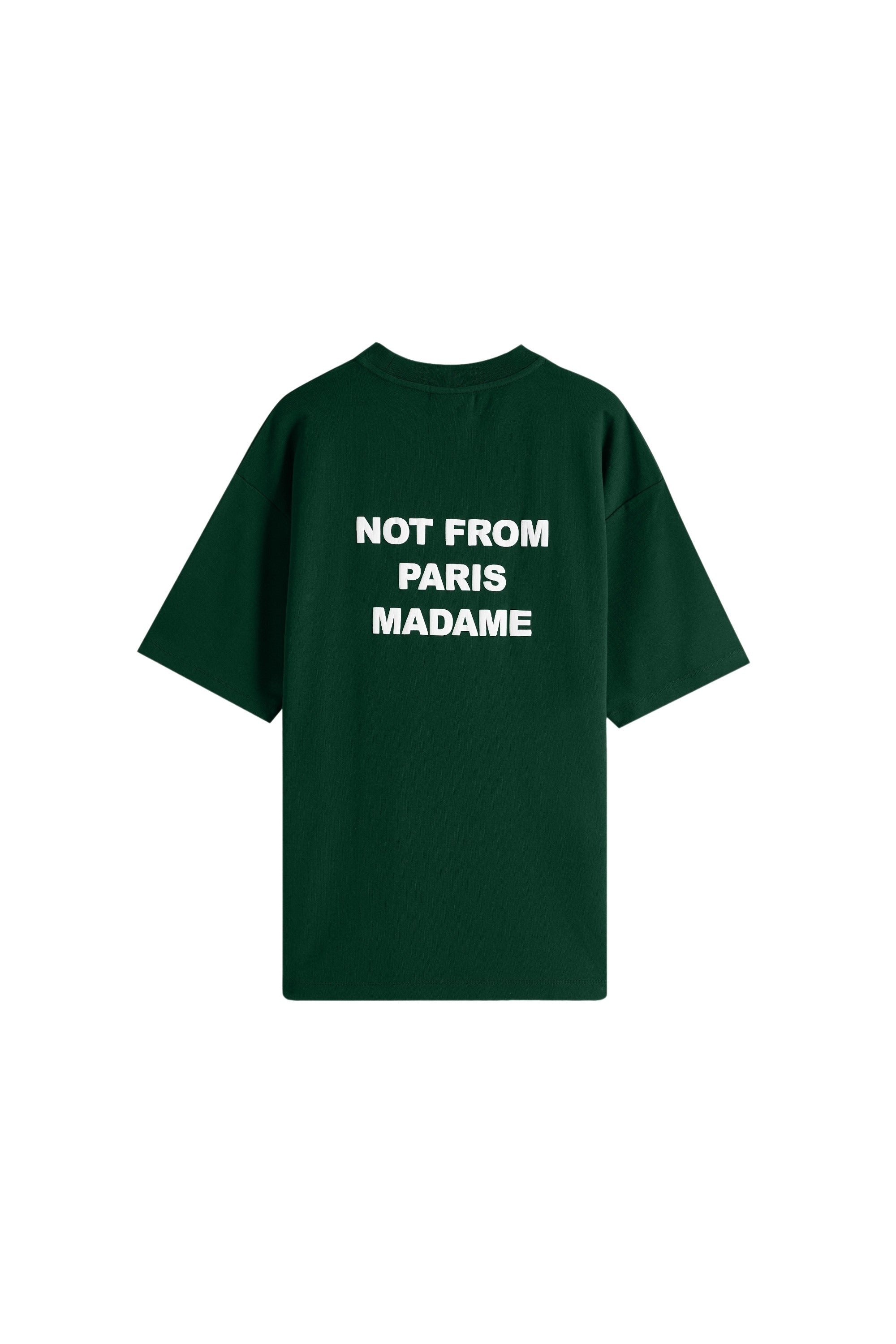 Bold Slogan T-Shirt Green Cotton Tshirt