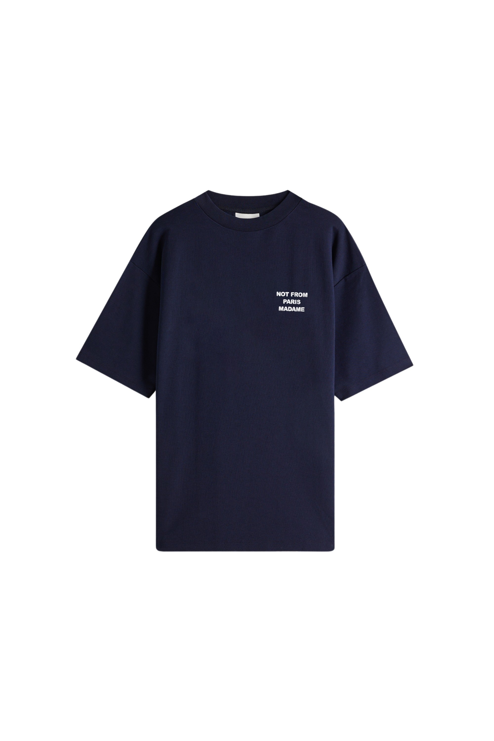Bold Slogan T-Shirt Blue Cotton Tshirt