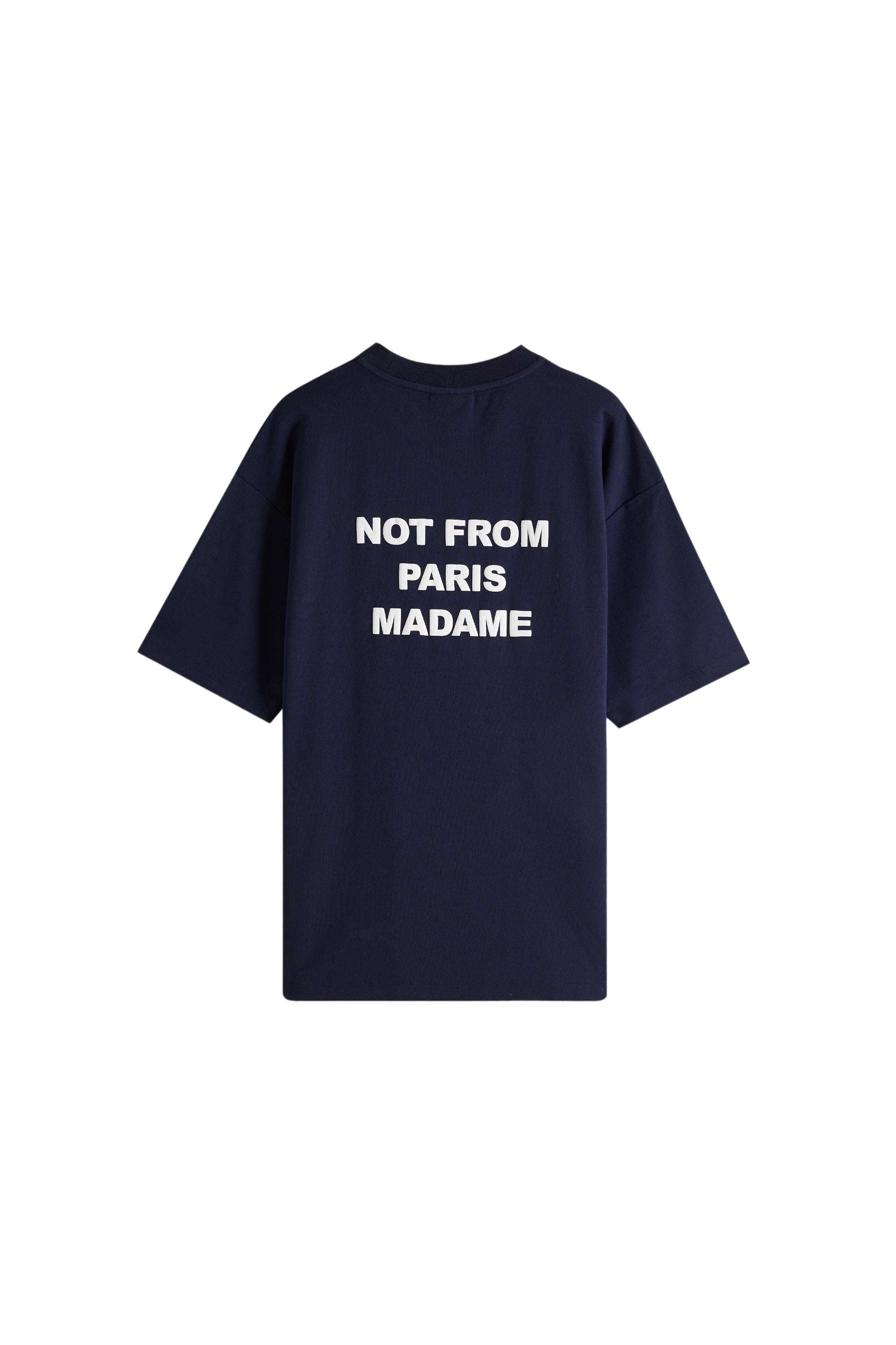 Bold Slogan T-Shirt Blue Cotton Tshirt