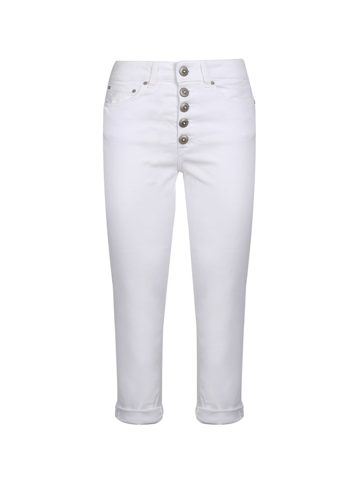 Dondup Jeans White Cotton