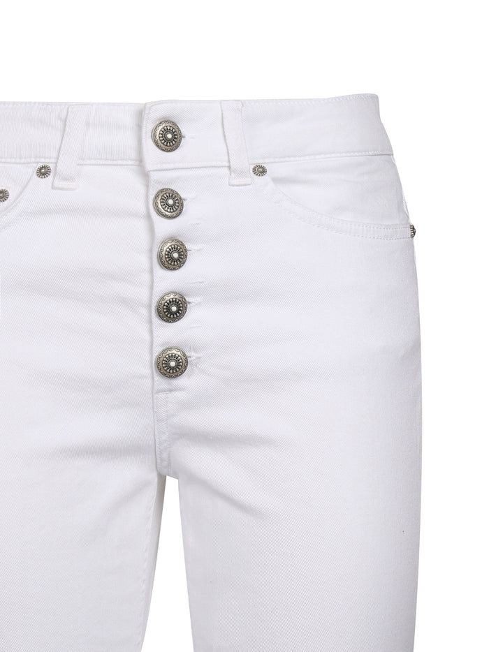 Dondup Jeans White Cotton