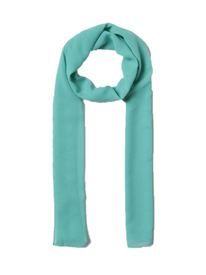 Alisha Stola Chiffon Blue Polyester Scarf
