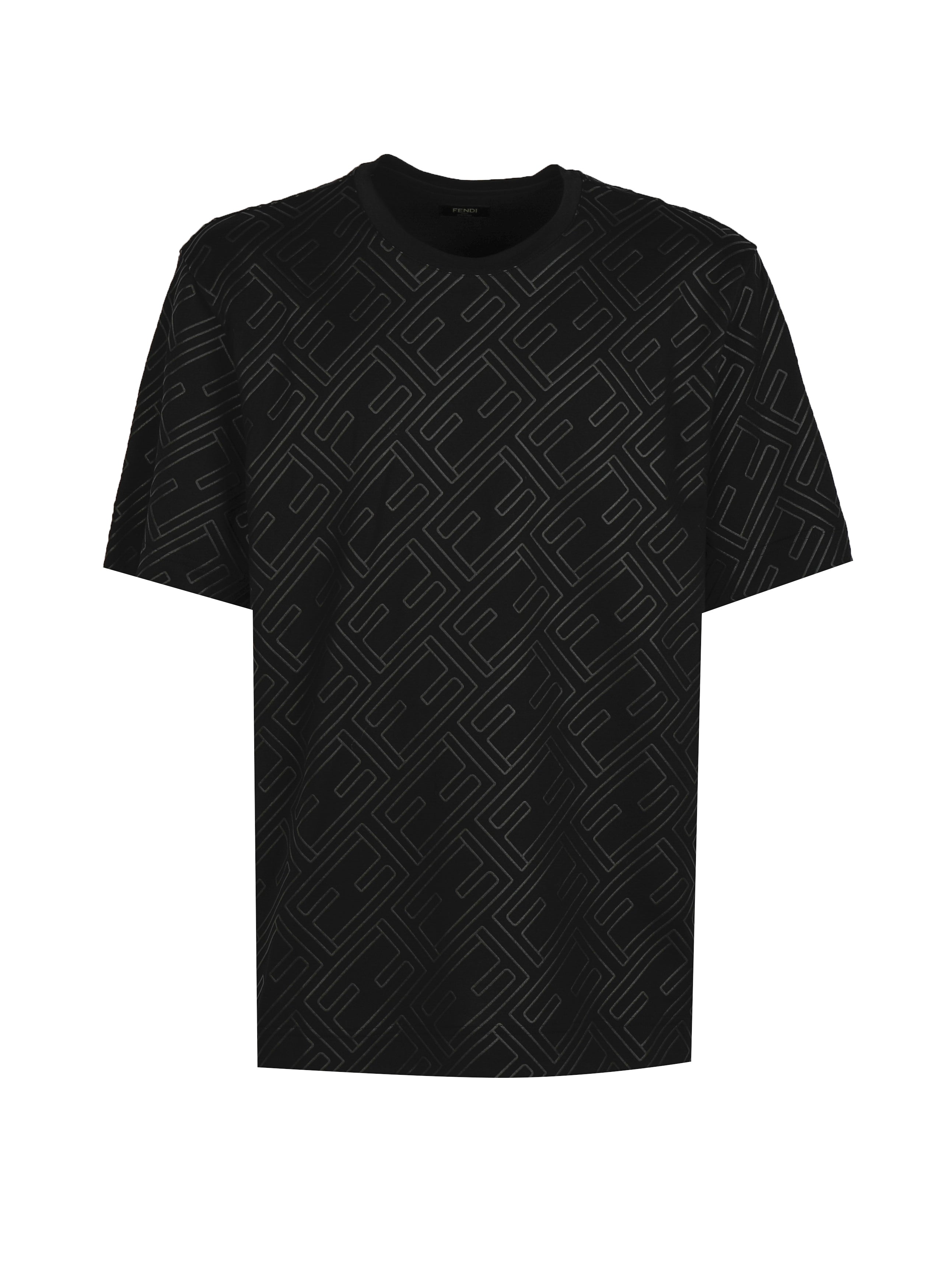 Fendi T-Shirts And Polos Black Cotton