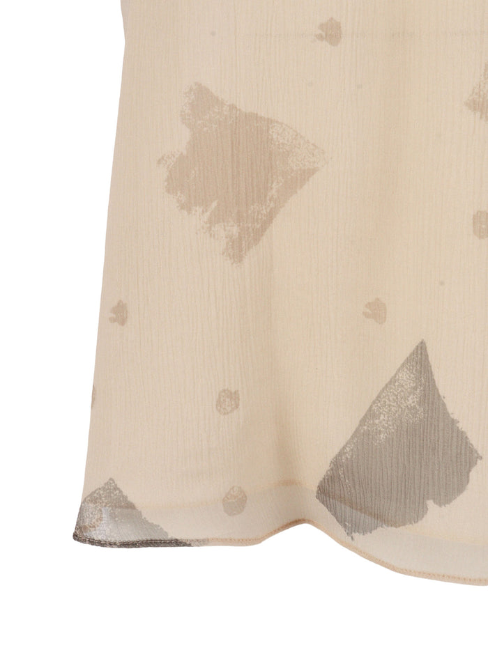 TOP Beige Silk Lining Polyester