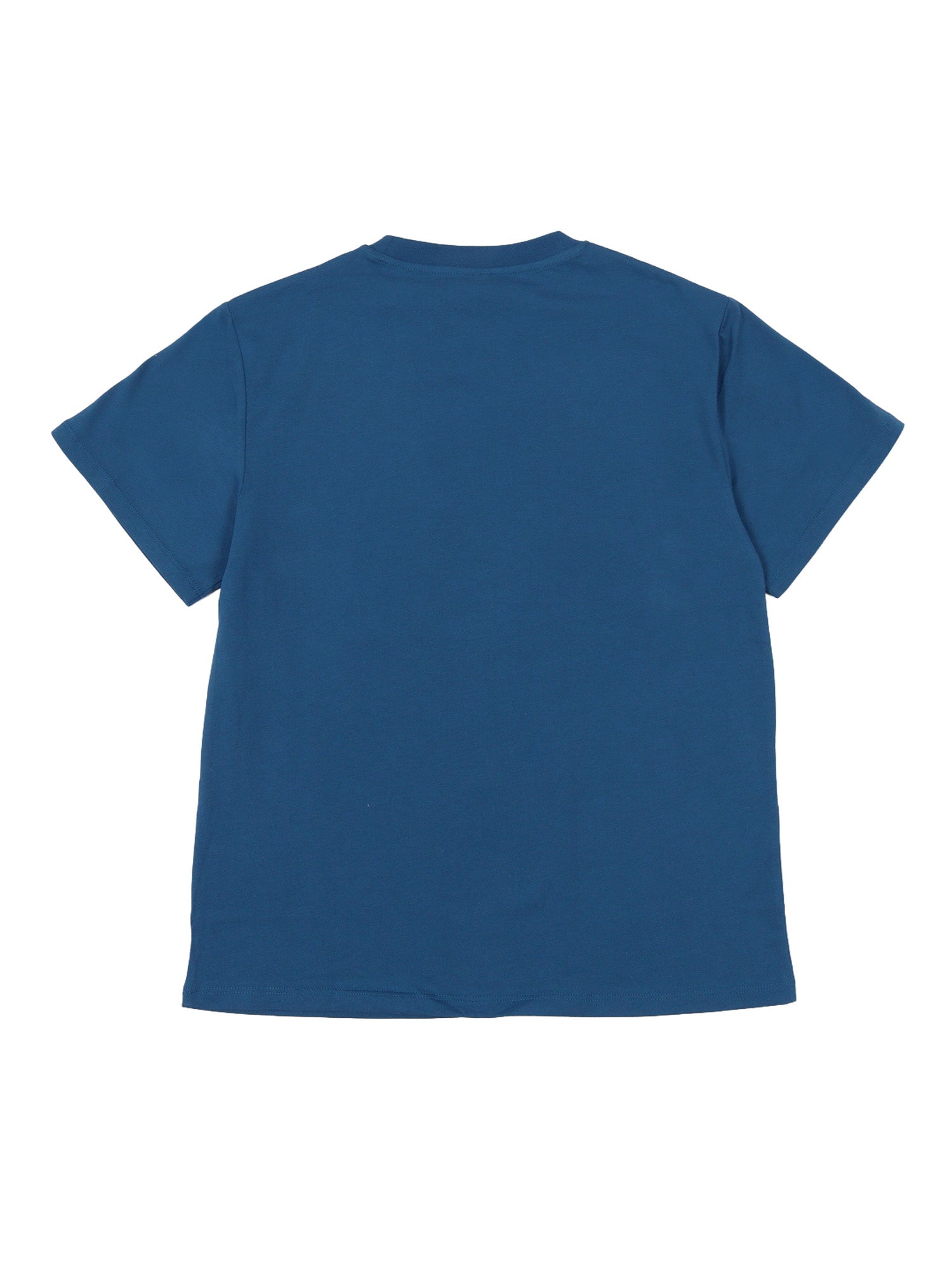 T-SHIRT-TOP Blue Cotton Elastane Short Sleeves T-shirt