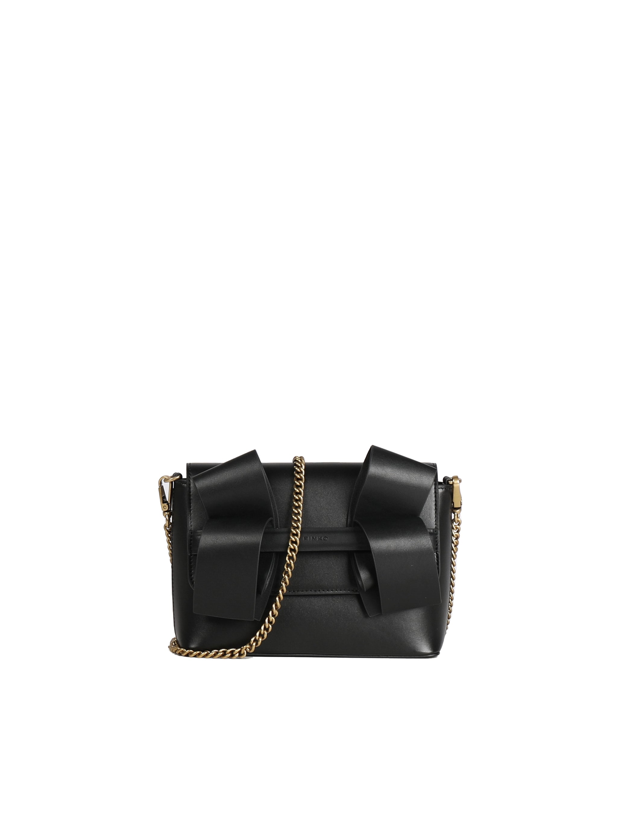 Pinko Bags Black-antique Gold Cowskin