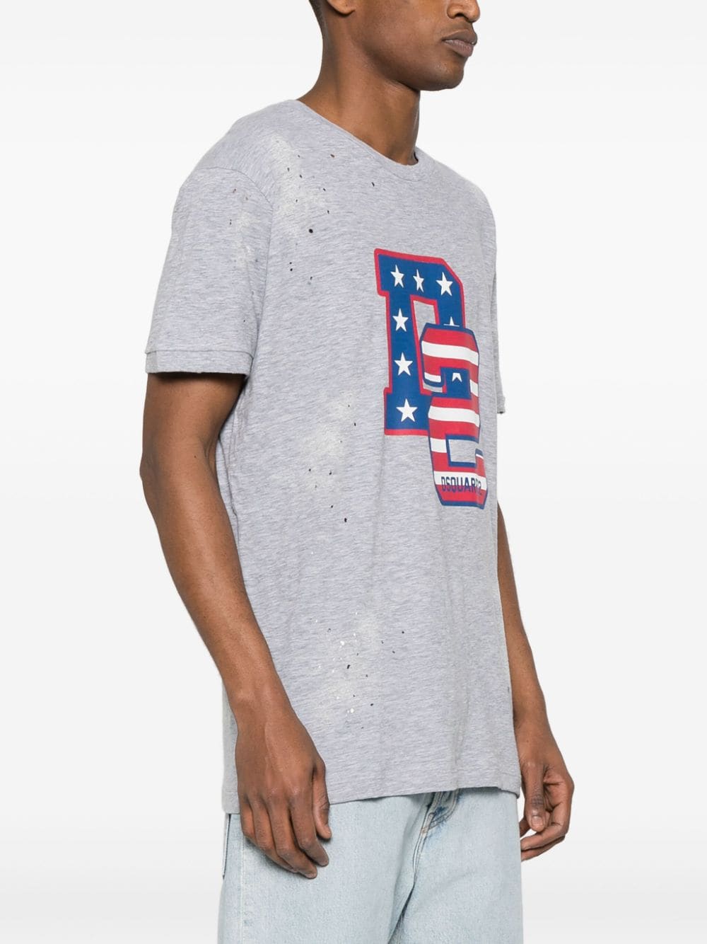Muscle Fit Tee Grey Cotton | T-shirt