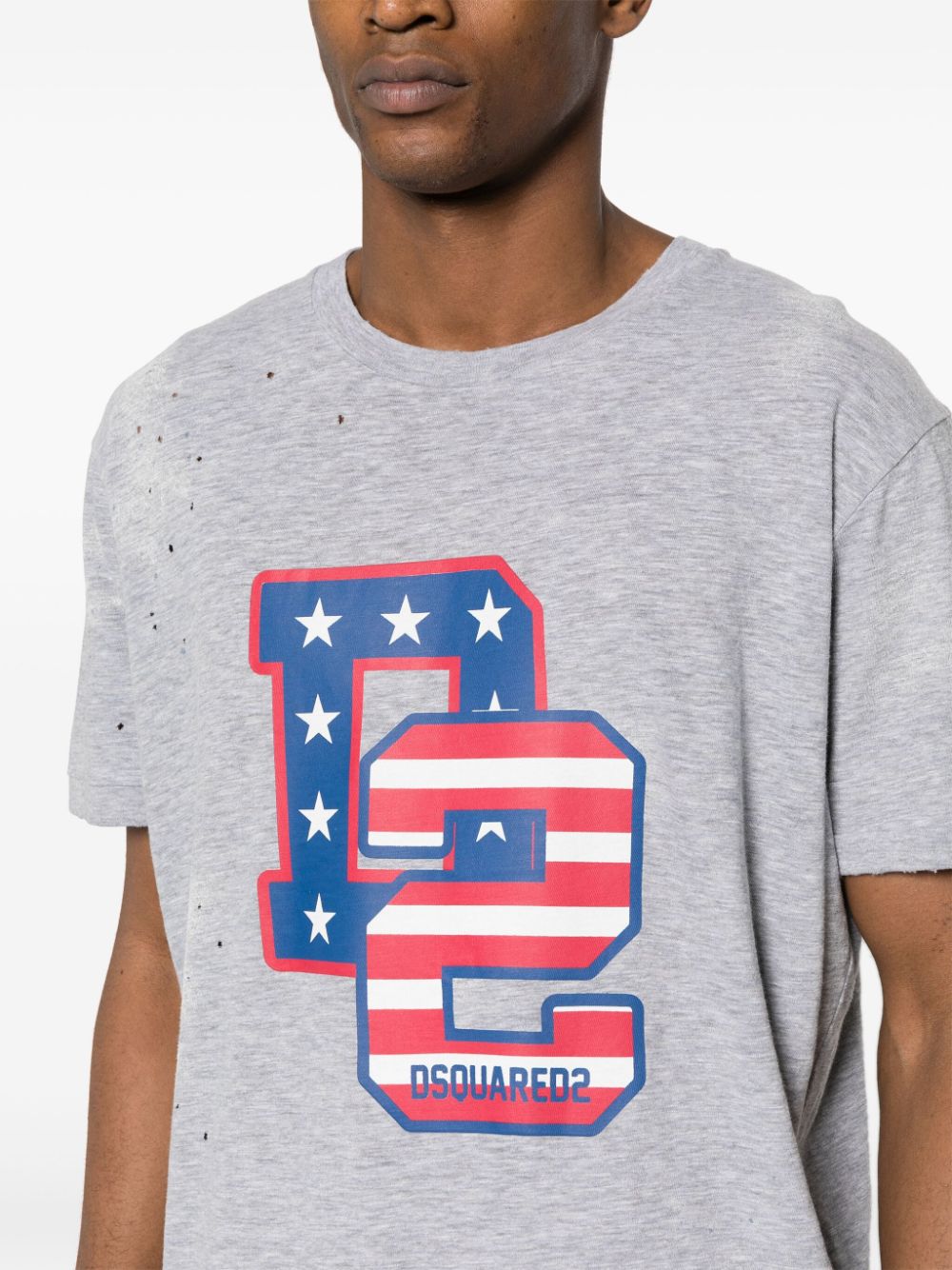 Muscle Fit Tee Grey Cotton | T-shirt