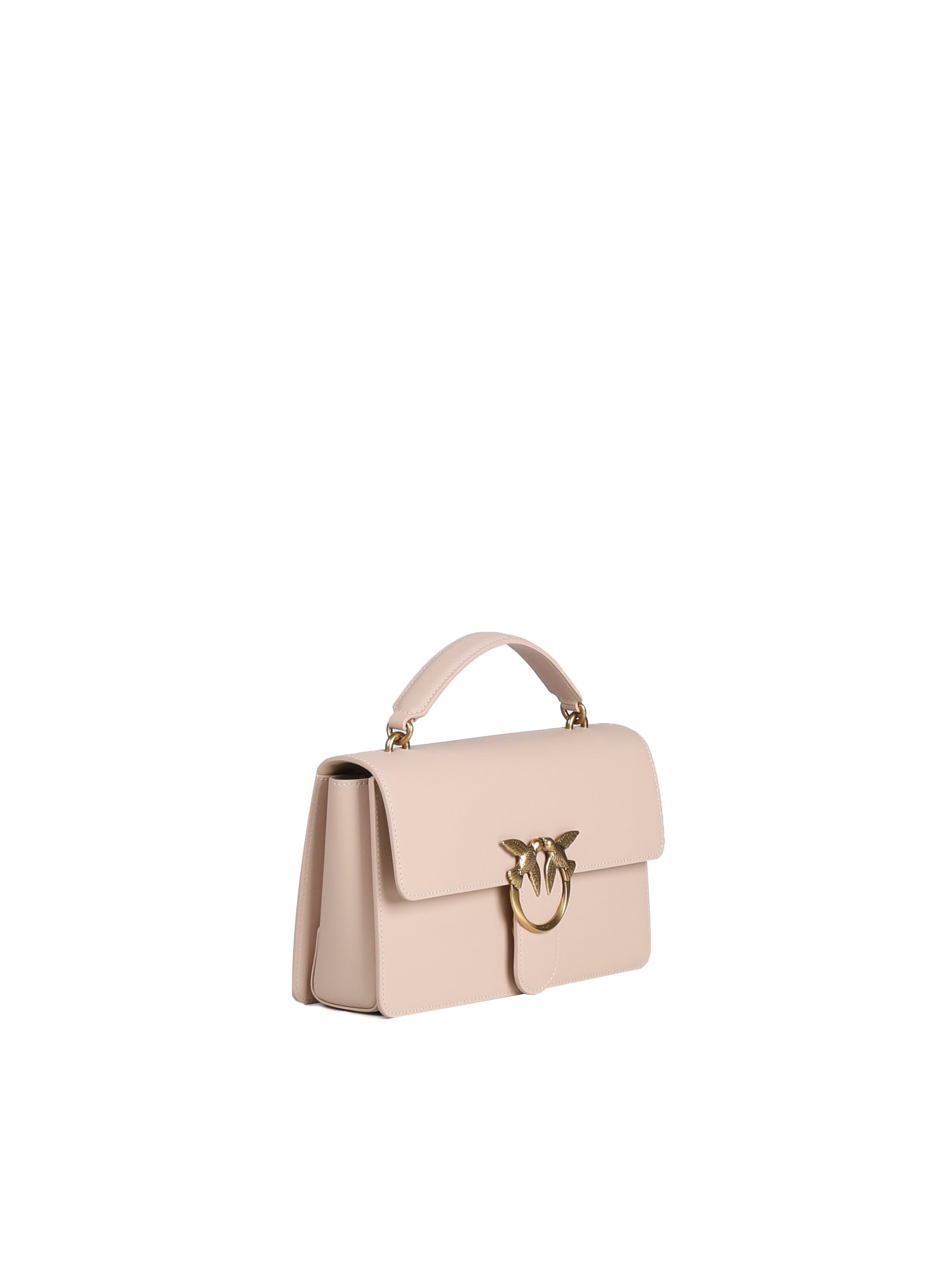 Pinko Bags Pale Pink-antique Gold Cowskin