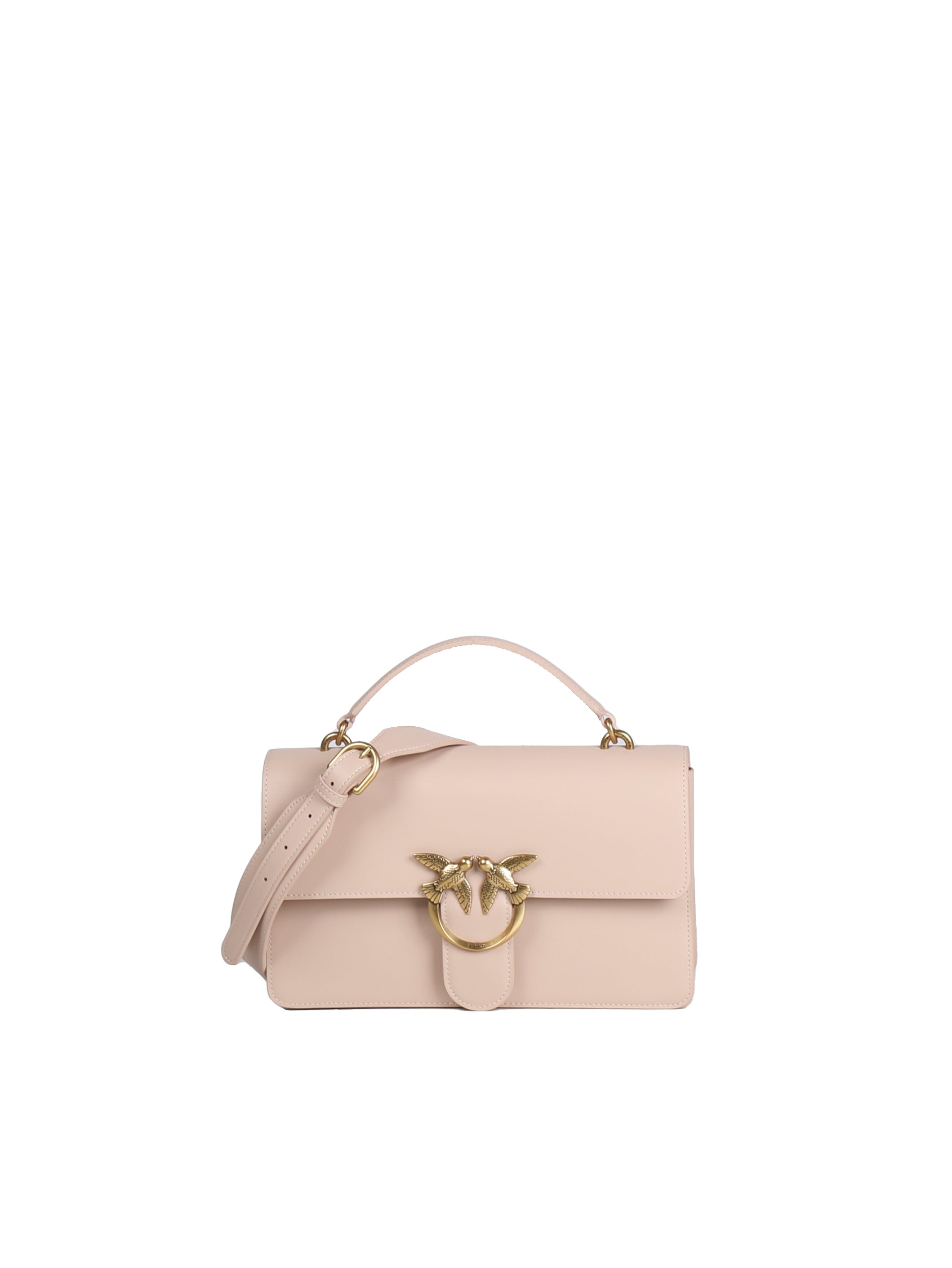 Pinko Bags Pale Pink-antique Gold Cowskin