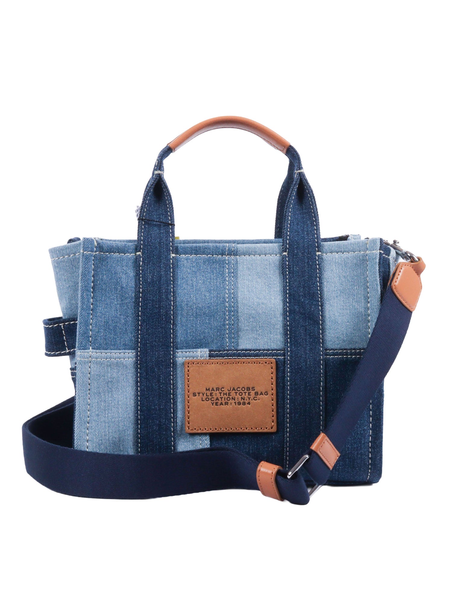 The Small Tote Blue Cotton Spandex Handbag