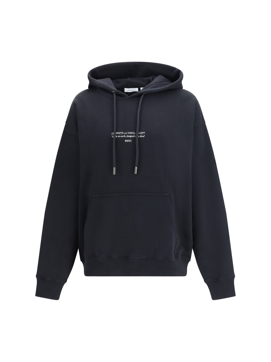 Off-White 100% Cotton hoodie in black