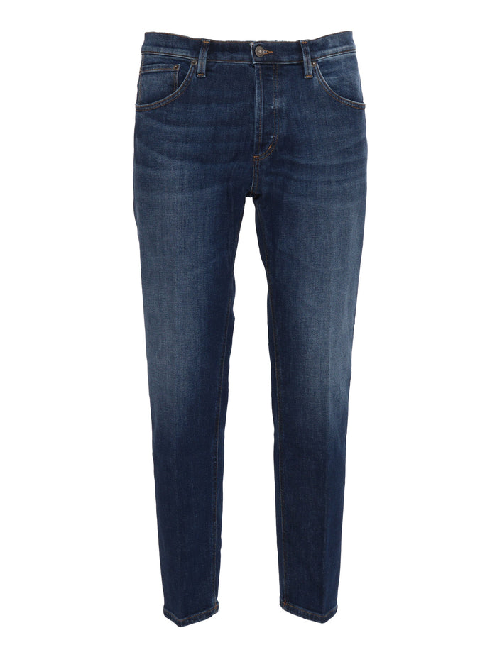 BRIGHTON PANTS Blue Cotton Elastan Jean