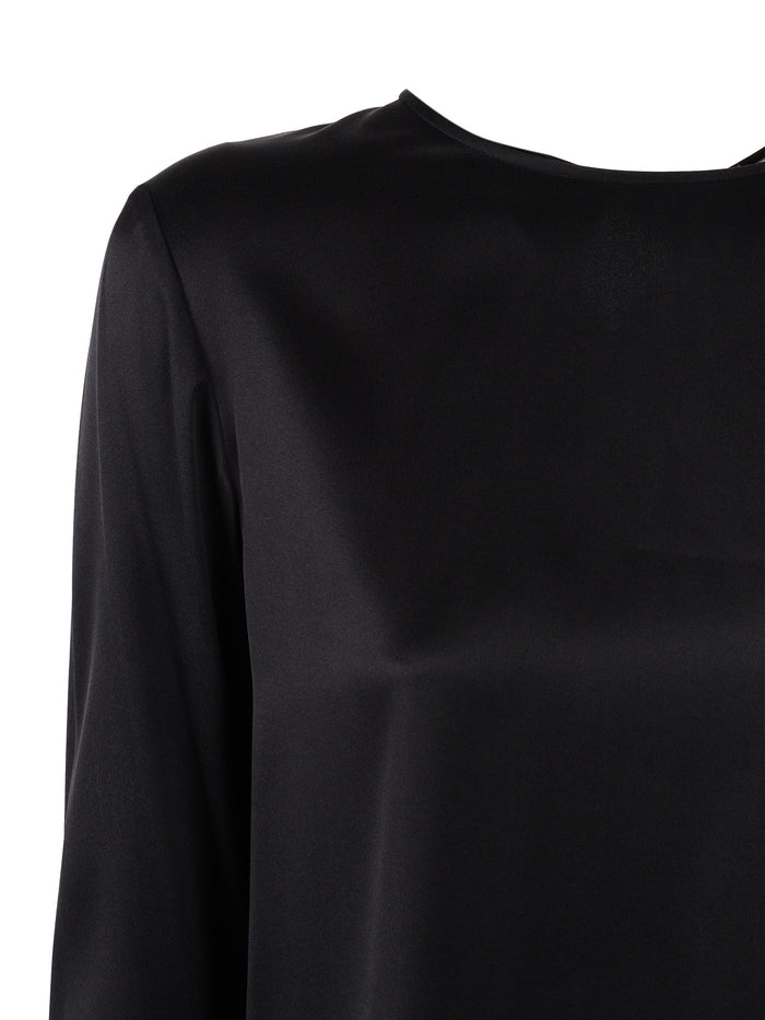 SHIRT Black Silk Elastane
