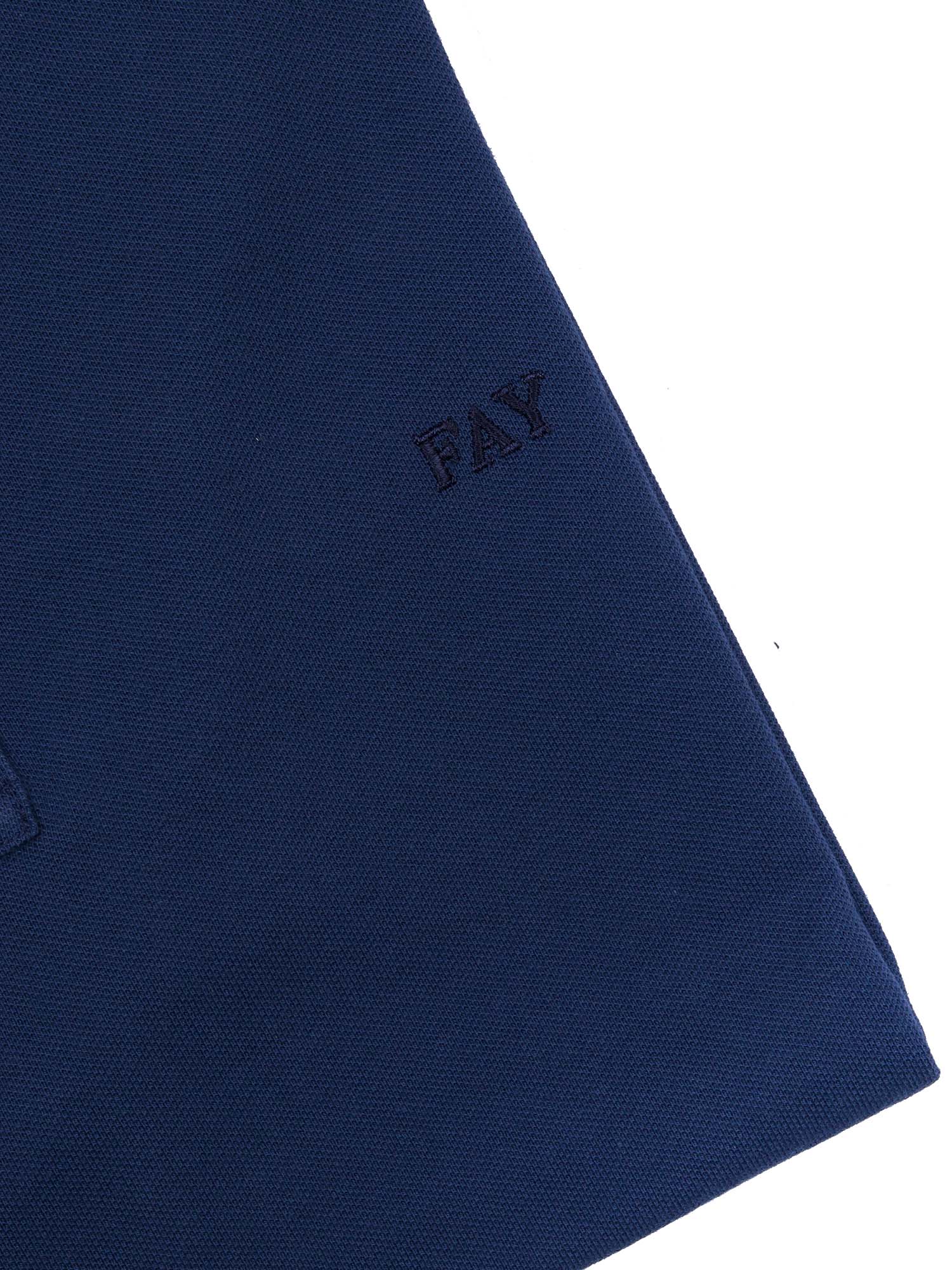 PIQUET POLO Blue Cotton Elastane Shirt