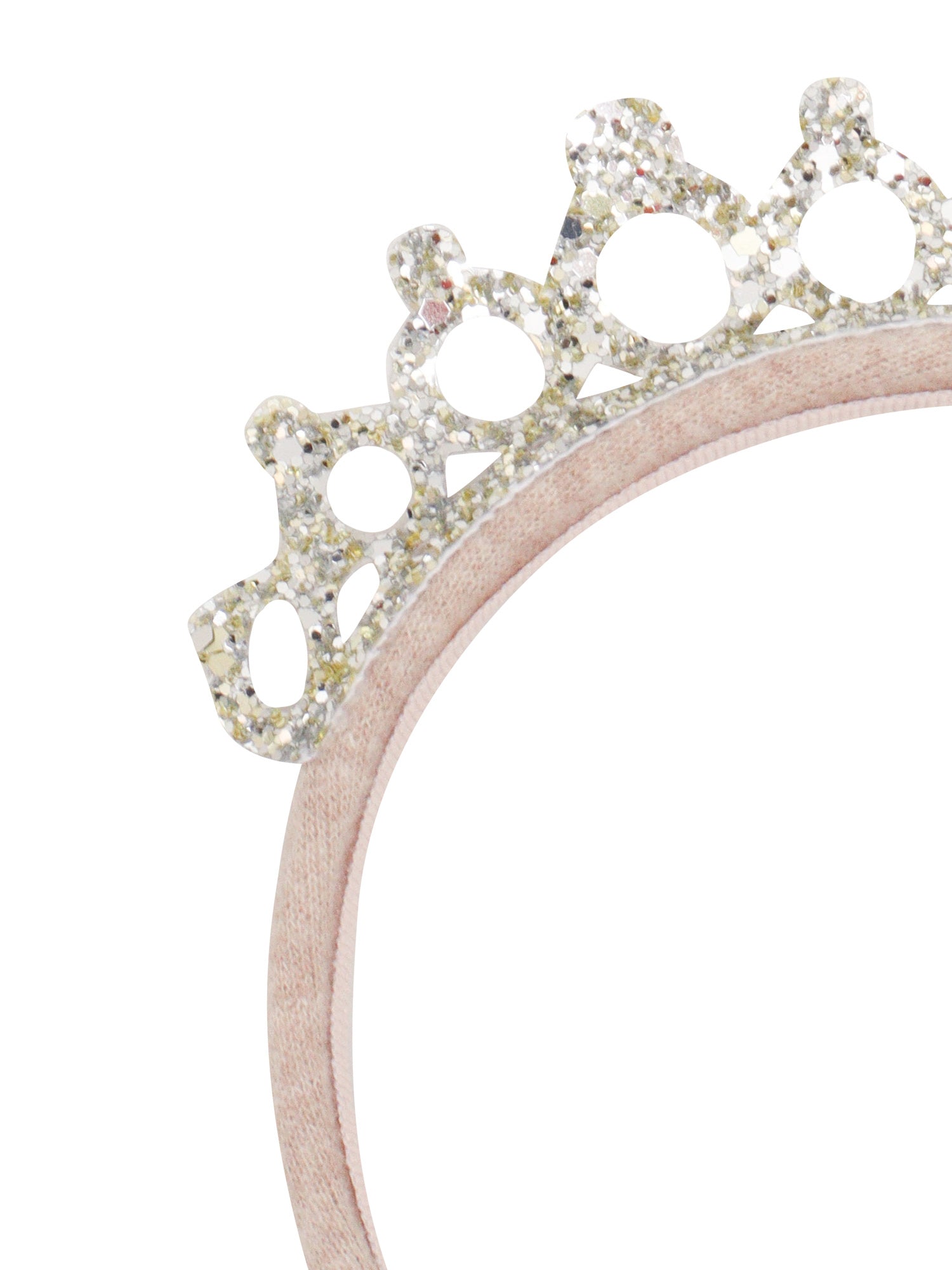 HEADBAND WITH GLITTER CROWN Gold