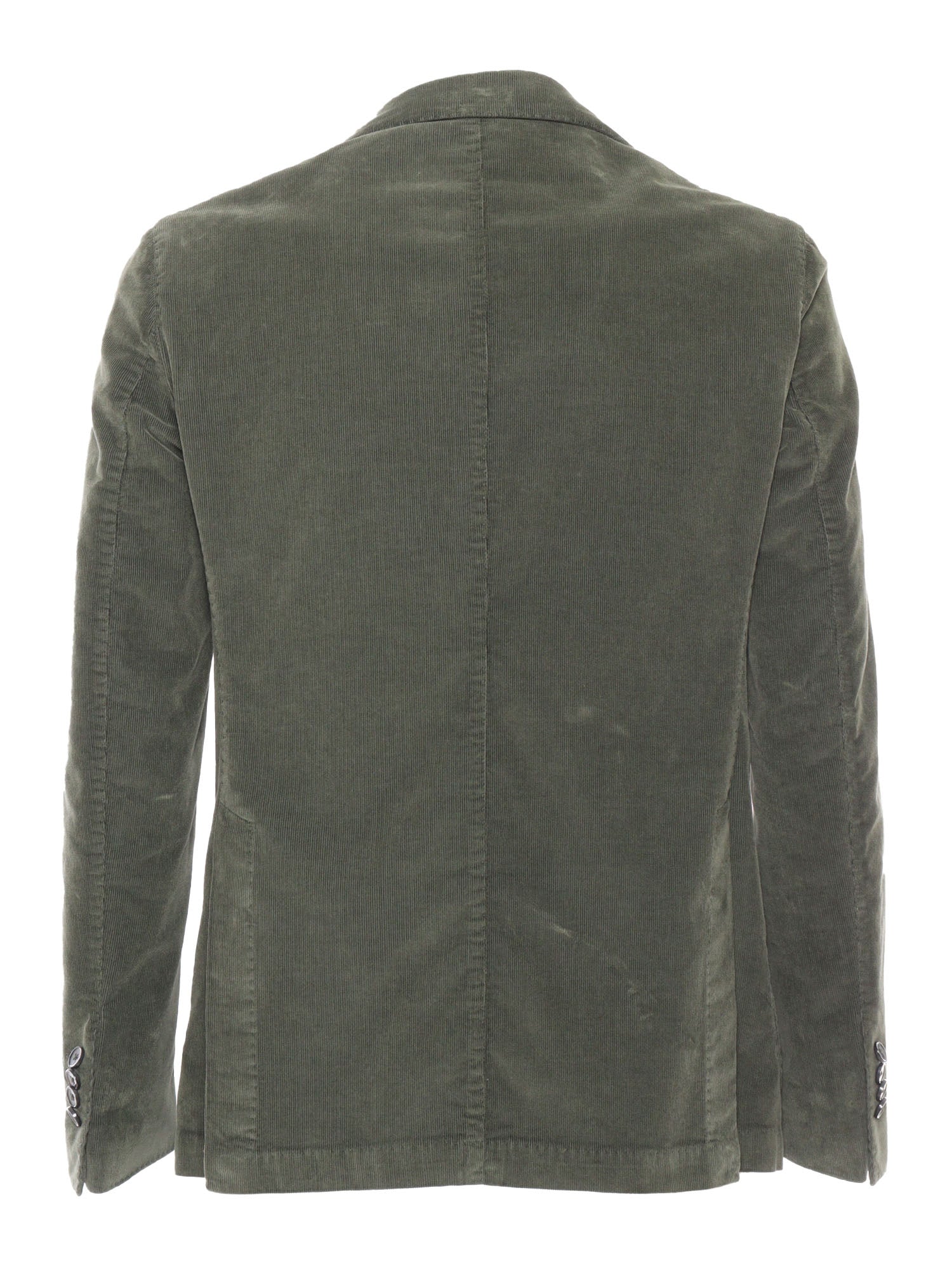 Jacket Green Cotton Elastane