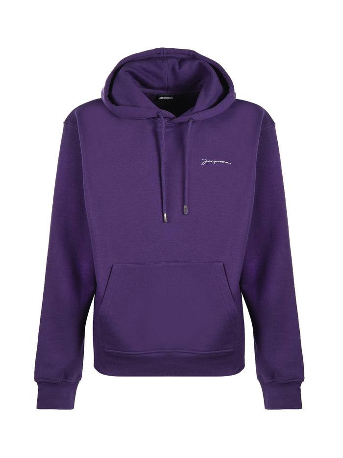 Jacquemus Sweaters Dark Purple Cotton