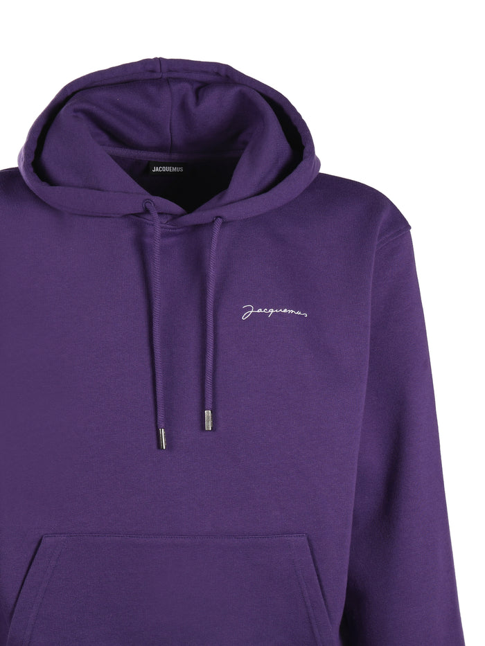 Jacquemus Sweaters Dark Purple Cotton
