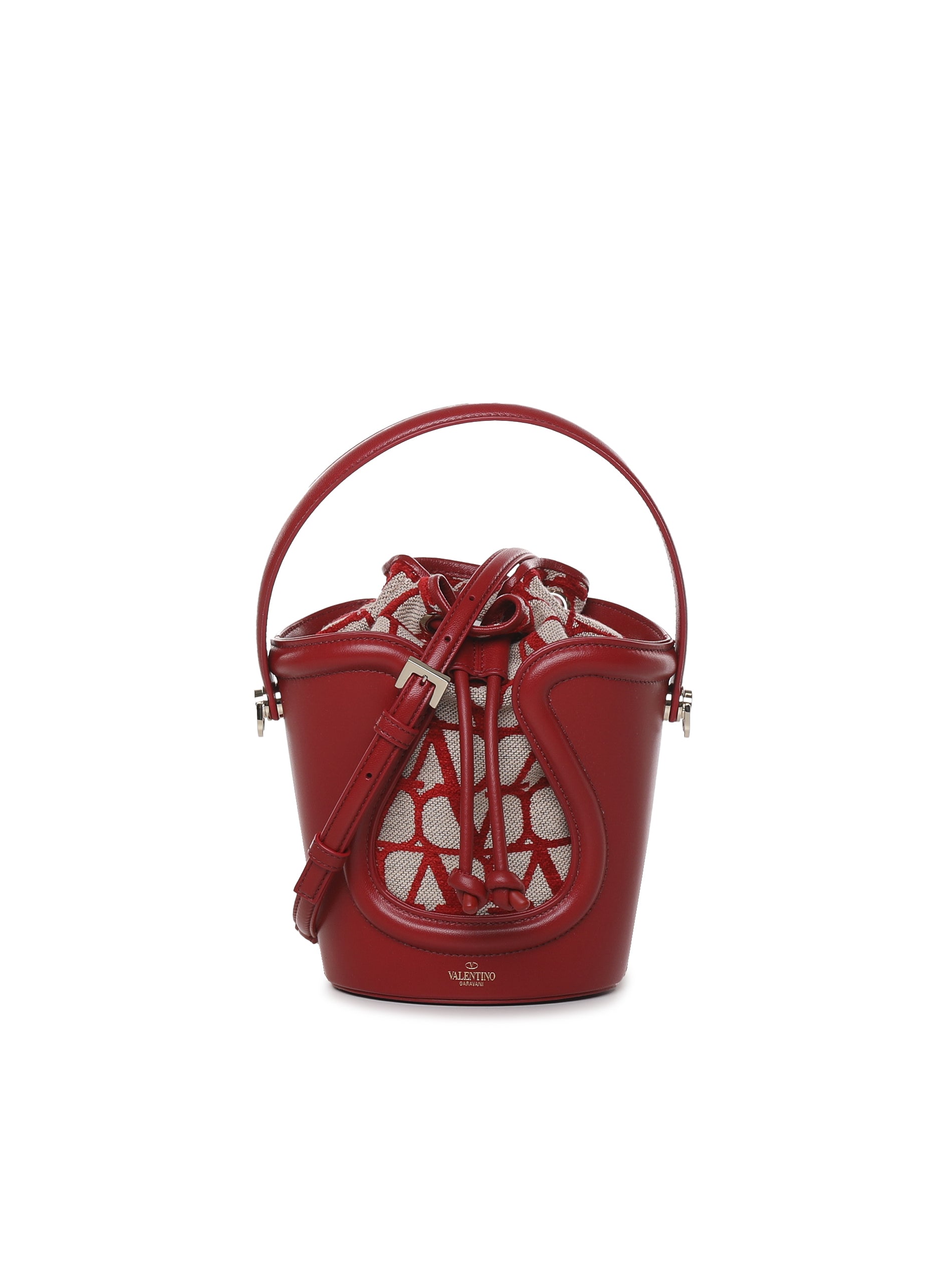 Valentino Garavani Bags Naturale/rosso V Goatskin