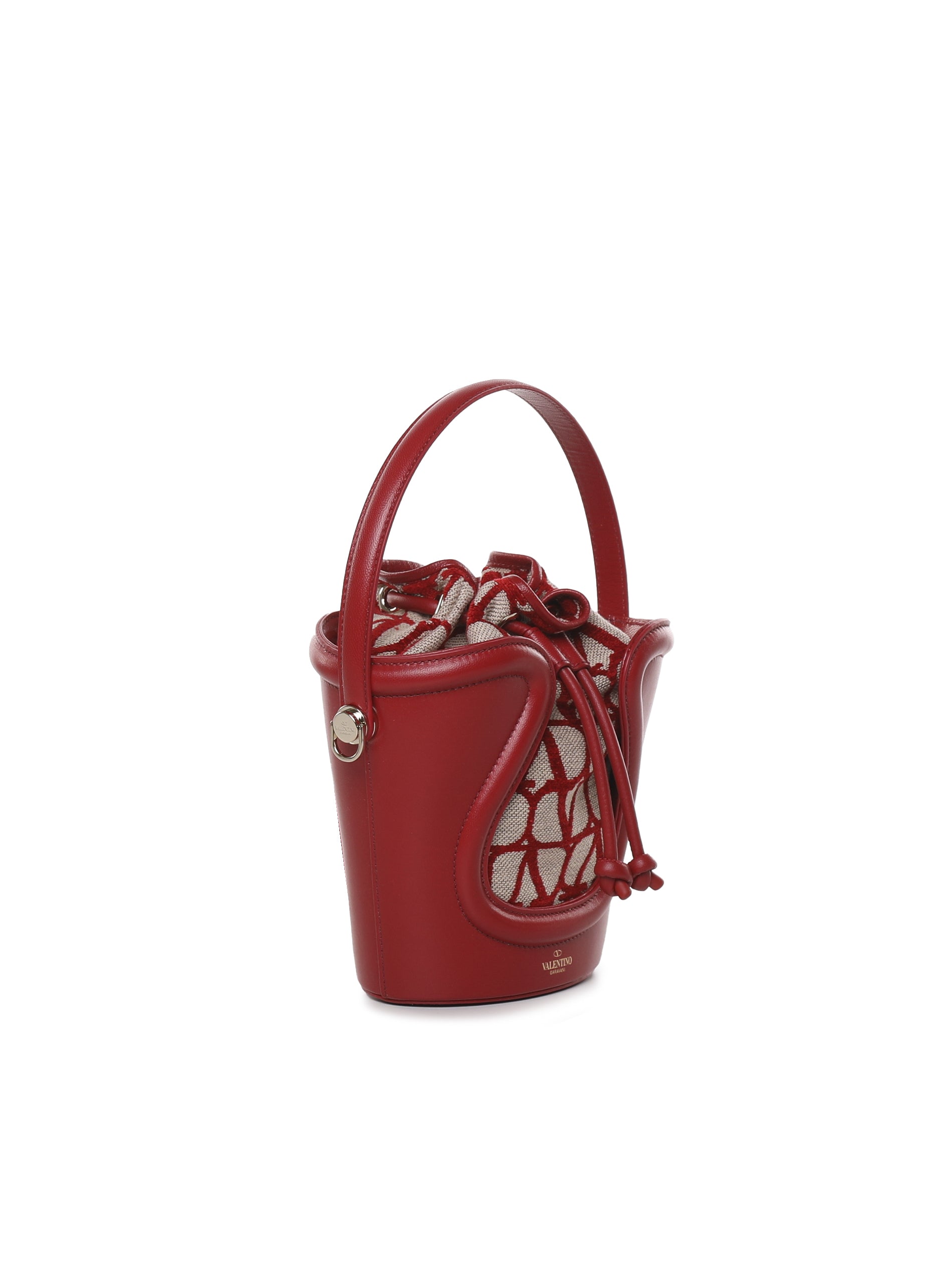 Valentino Garavani Bags Naturale/rosso V Goatskin