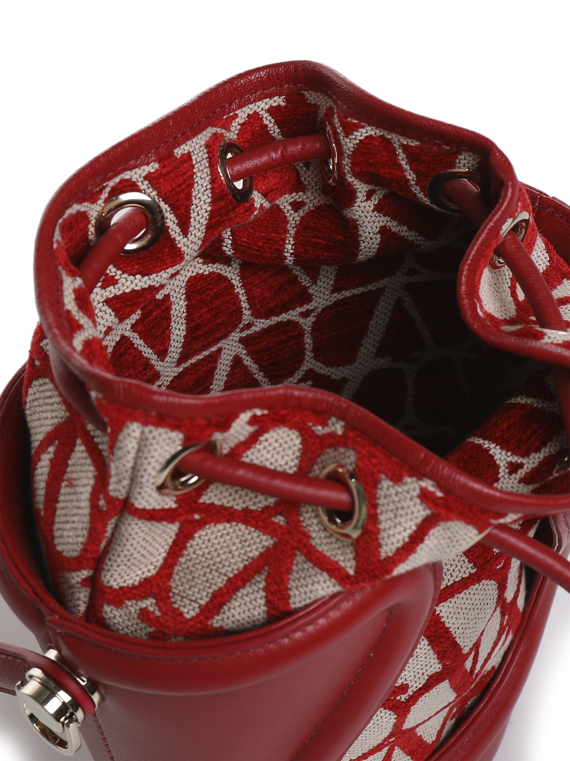 Valentino Garavani Bags Naturale/rosso V Goatskin