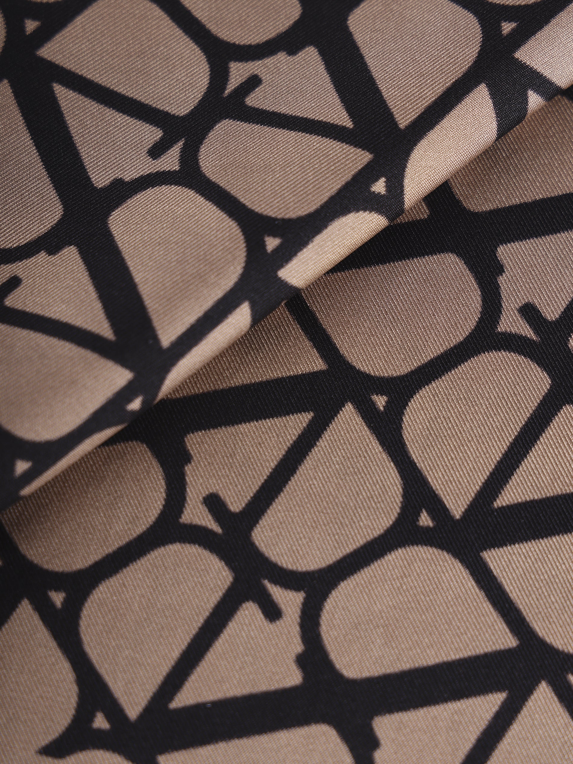 Valentino Garavani Scarfs Beige/nero/tabacco Silk