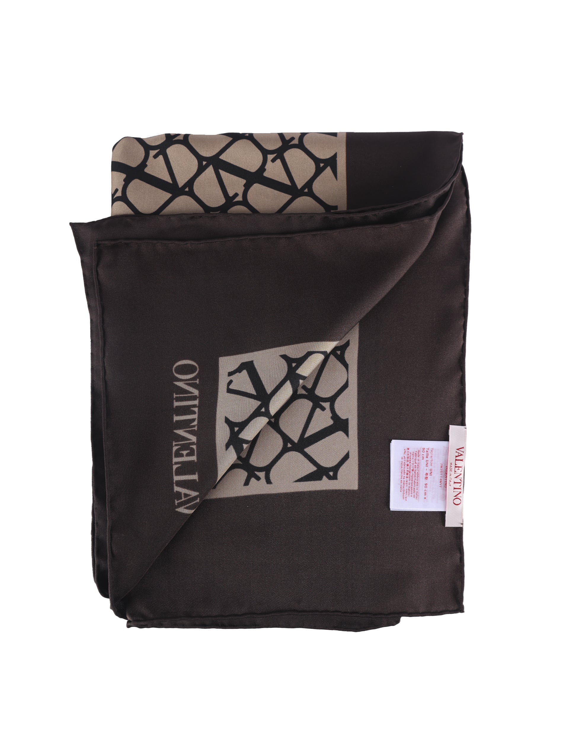 Valentino Garavani Scarfs Beige/nero/tabacco Silk
