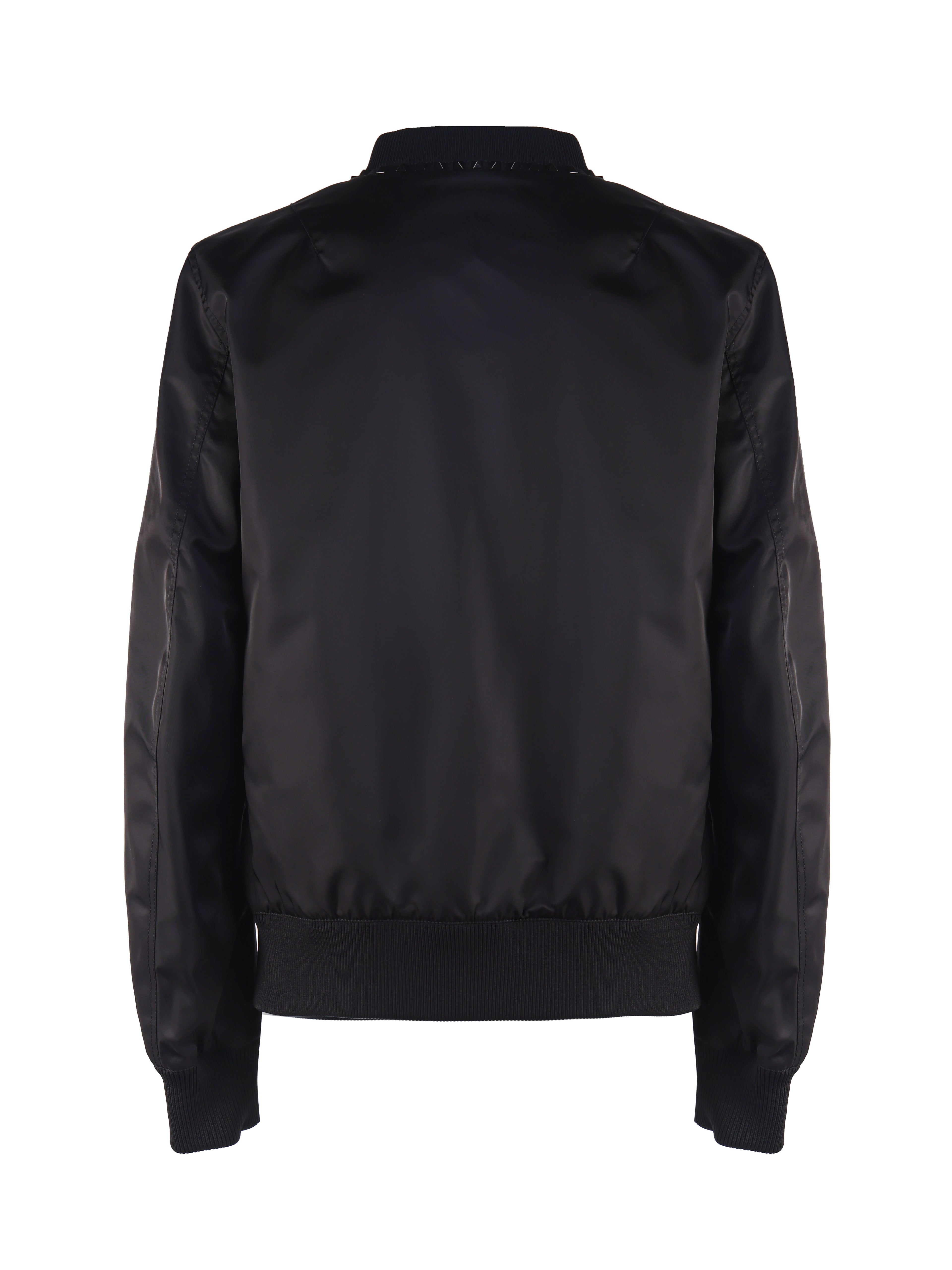 Valentino Garavani Coats Black Polyamide