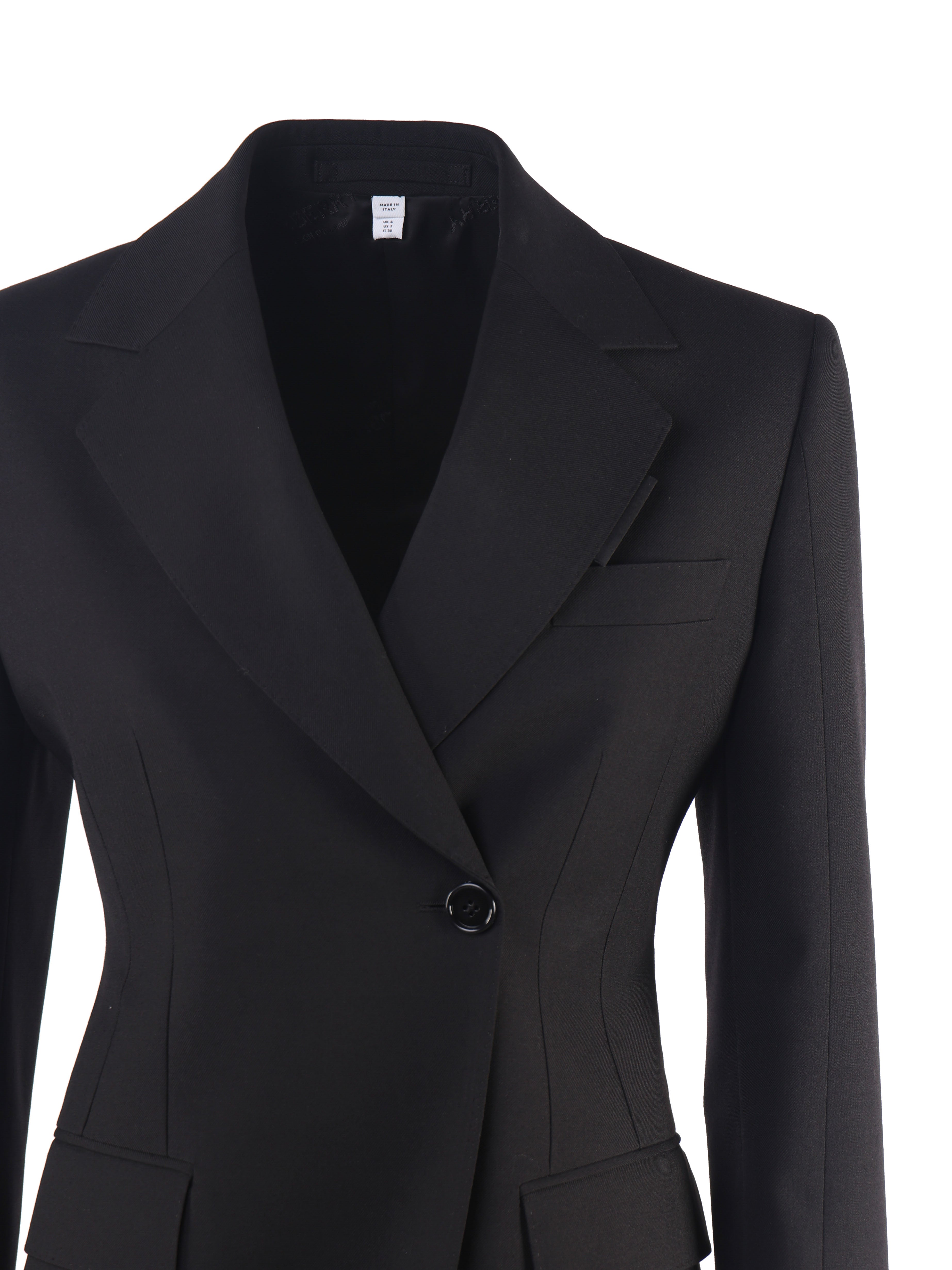 Burberry Jackets Black Wool