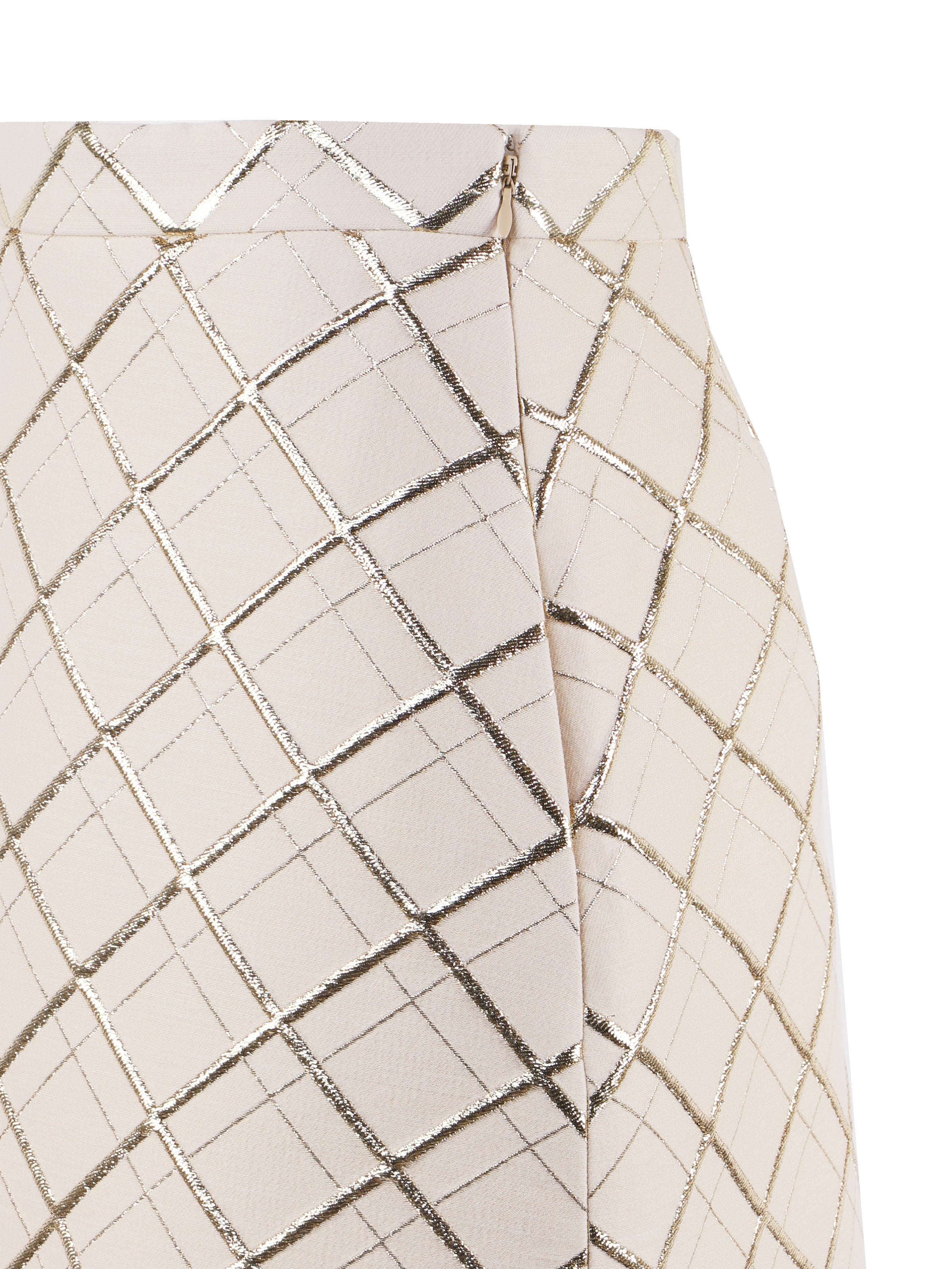 Valentino Garavani Skirts Beige, Gold Wool
