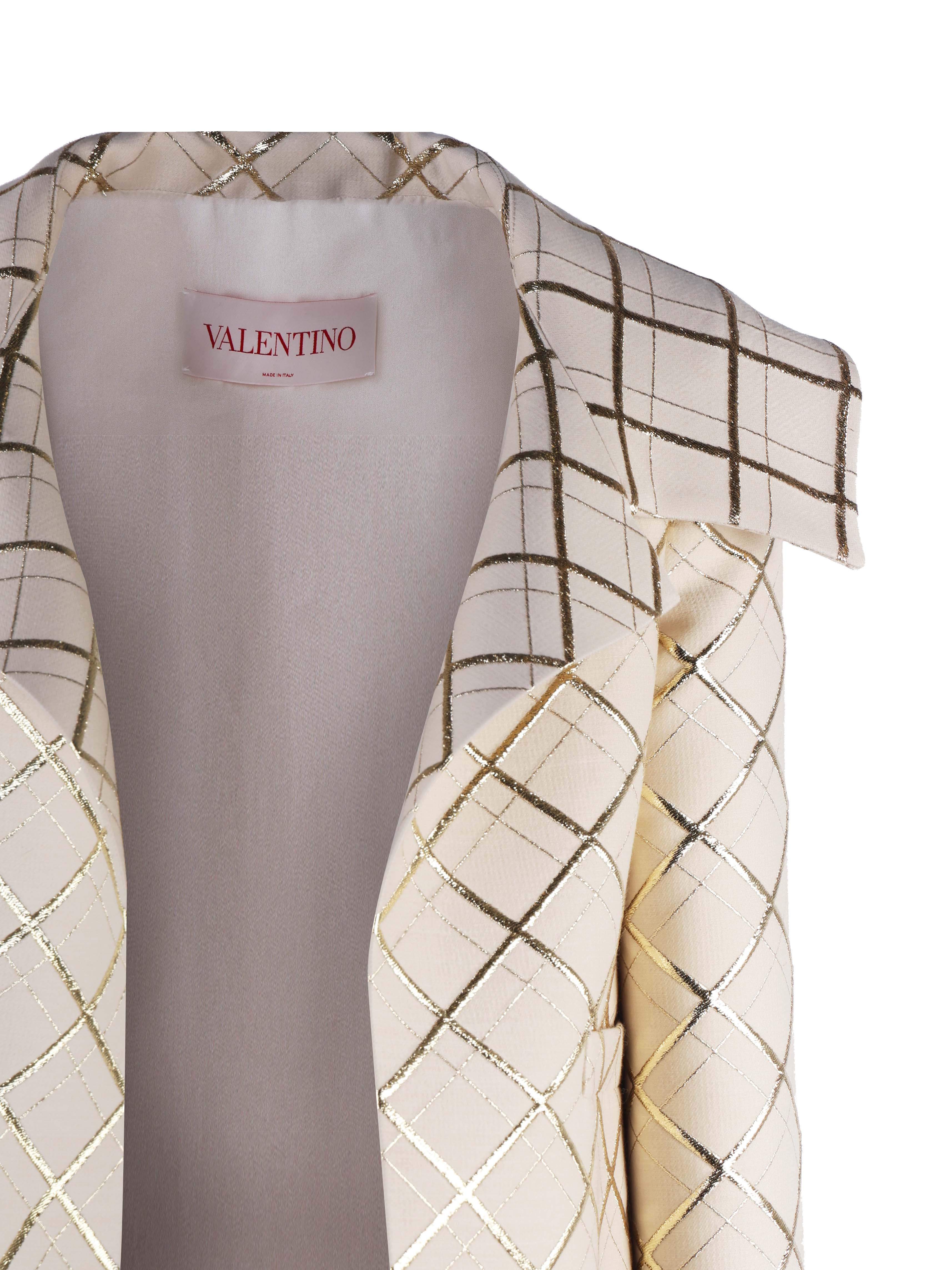 Valentino Garavani Jackets Beige, Gold Wool