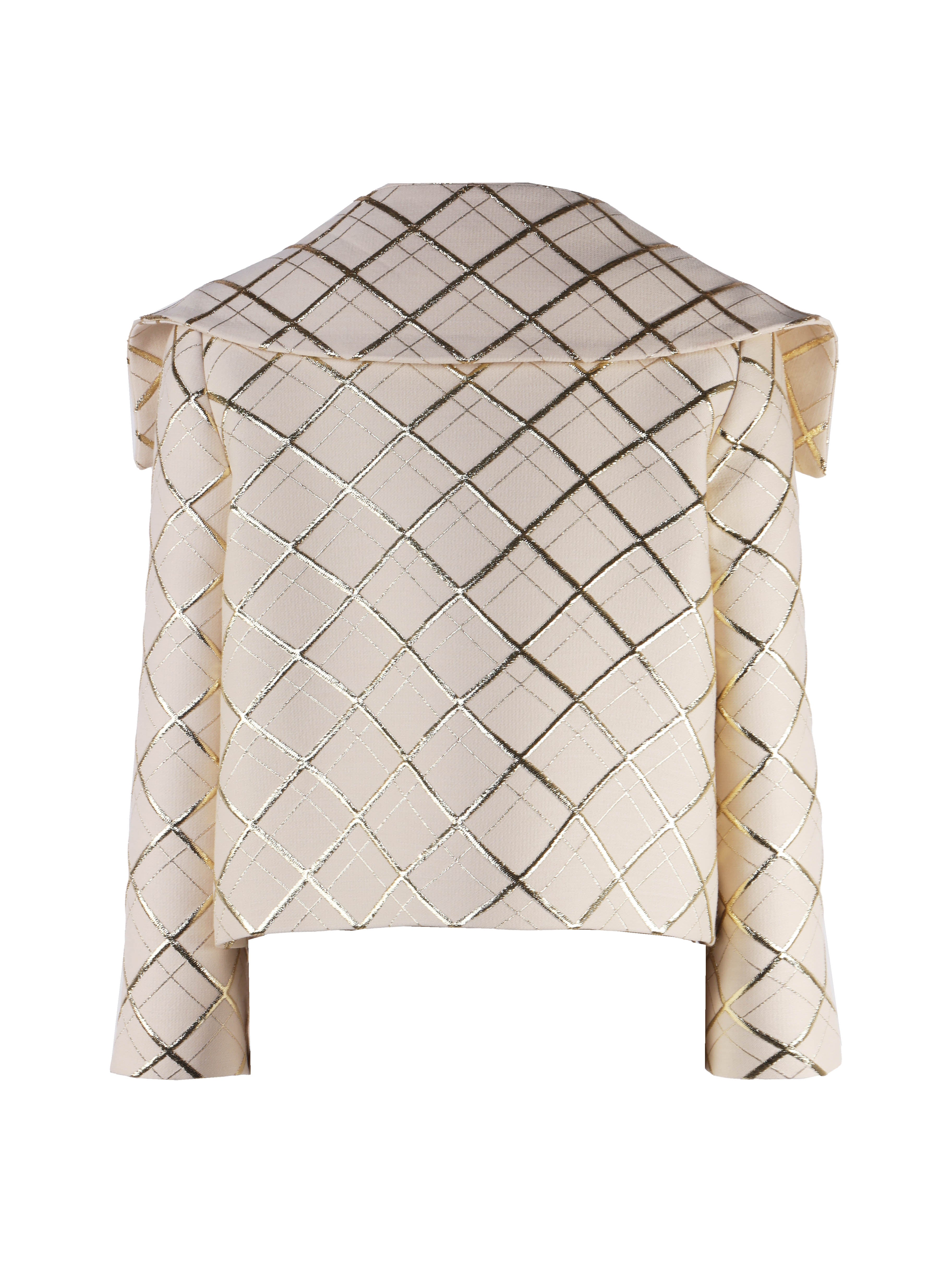 Valentino Garavani Jackets Beige, Gold Wool