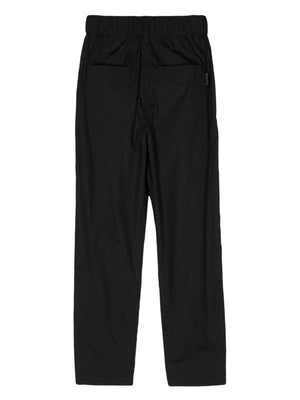Brunello Cucinelli Womens Black Relaxed Cotton Trousers