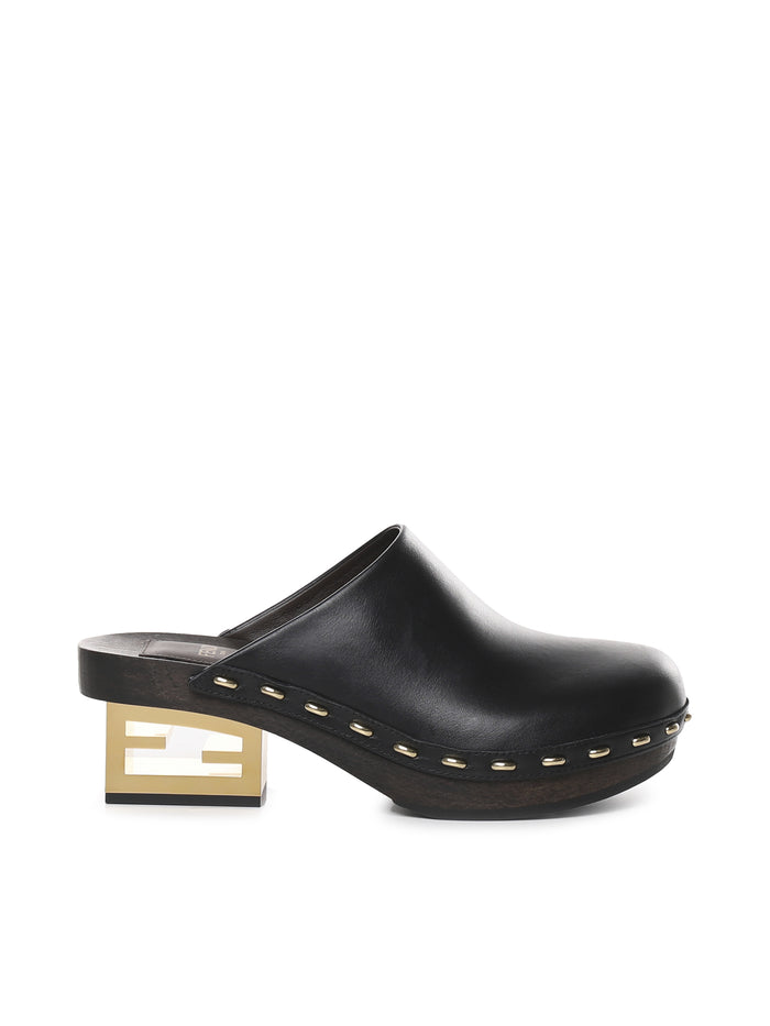 Fendi Sandals Black Calfskin