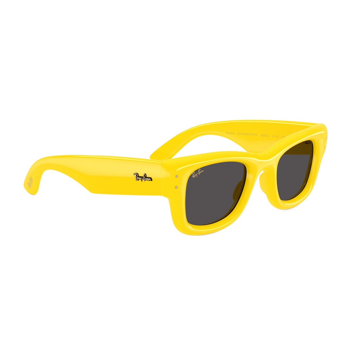 Ray-Ban Rb4940 Wayfarer Puffer By Asap Rocky Yellow Nylon Sunglasses