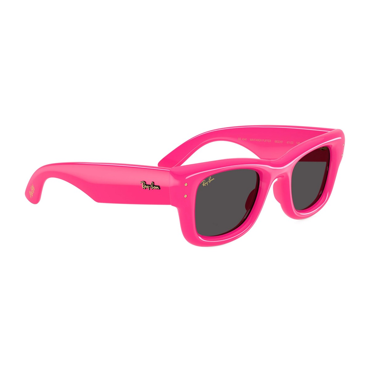 Ray-Ban Rb4940 Wayfarer Puffer By Asap Rocky Fuchsia Nylon Sunglasses