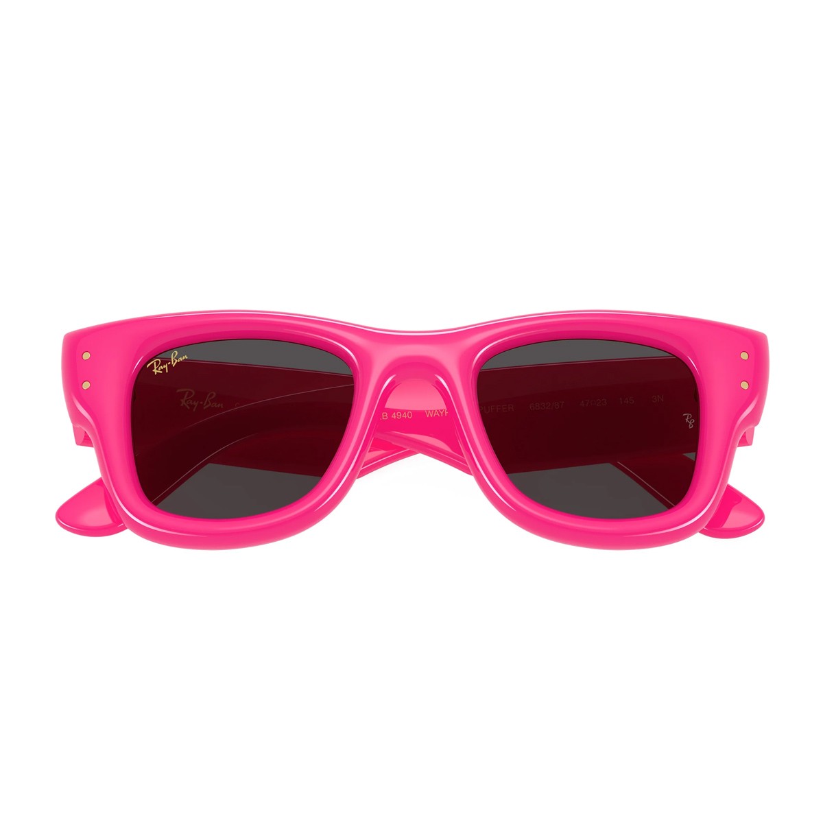 Ray-Ban Rb4940 Wayfarer Puffer By Asap Rocky Fuchsia Nylon Sunglasses