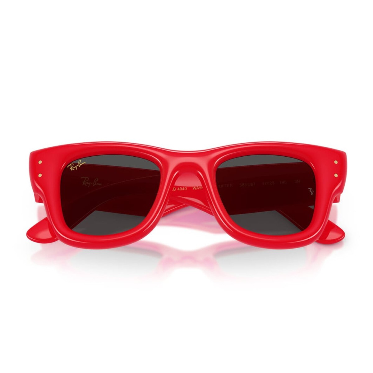 Ray-Ban Rb4940 Wayfarer Puffer By Asap Rocky Red Nylon Sunglasses