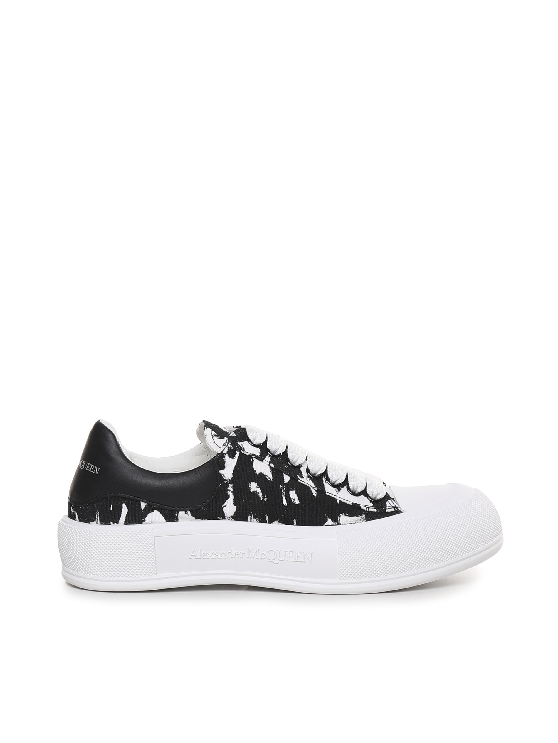 Alexander Mcqueen Sneakers White, Black Calfskin