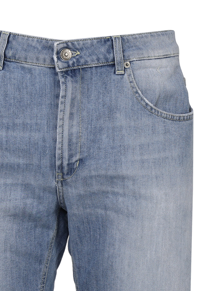 Dondup Shorts Blue Cotton
