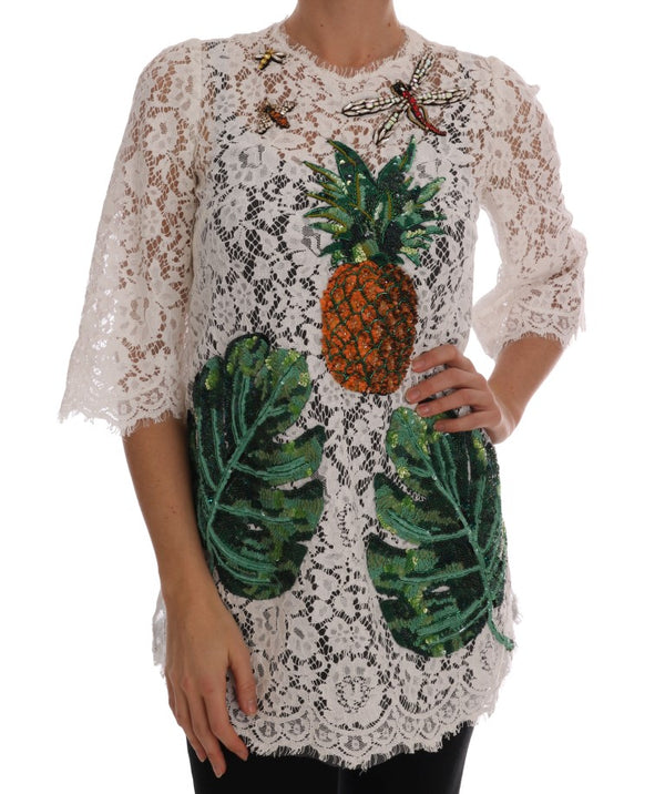 Dolce & Gabbana 38% Nylon blouse in white