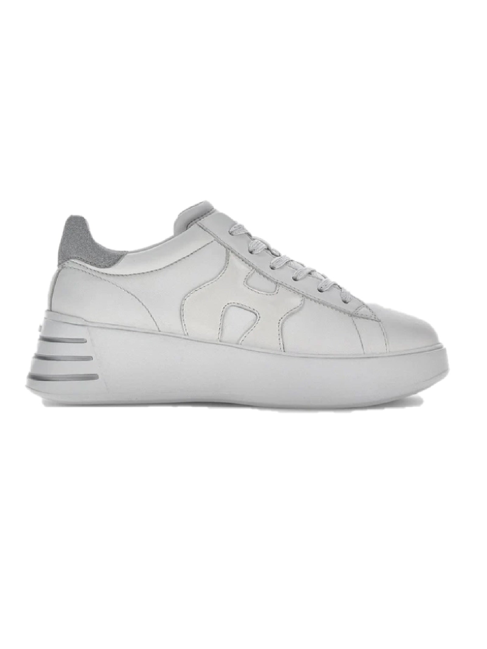 Rebel H564 Allacciato H White Calf Leather Shoe
