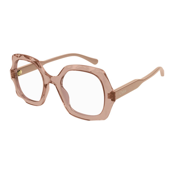 Chloe Ch0228o 003 Shiny Transparent Brown 51mm