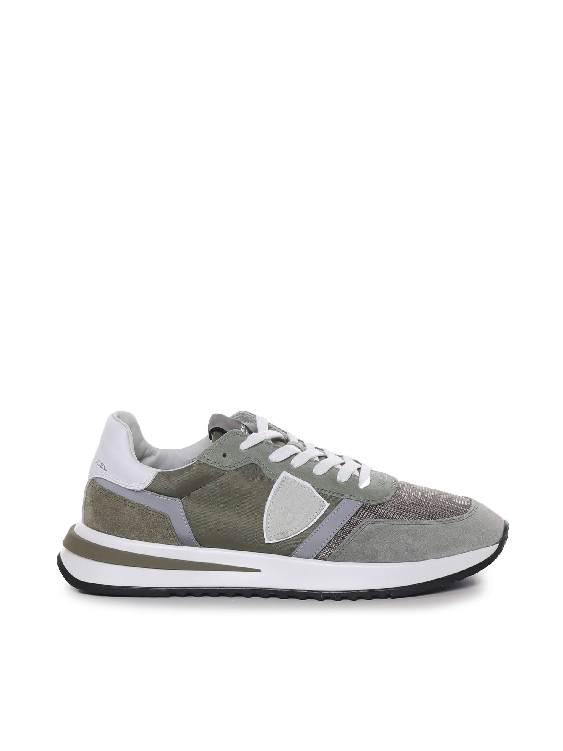 Philippe Model Sneakers Mondial_gris Calfskin Nylon