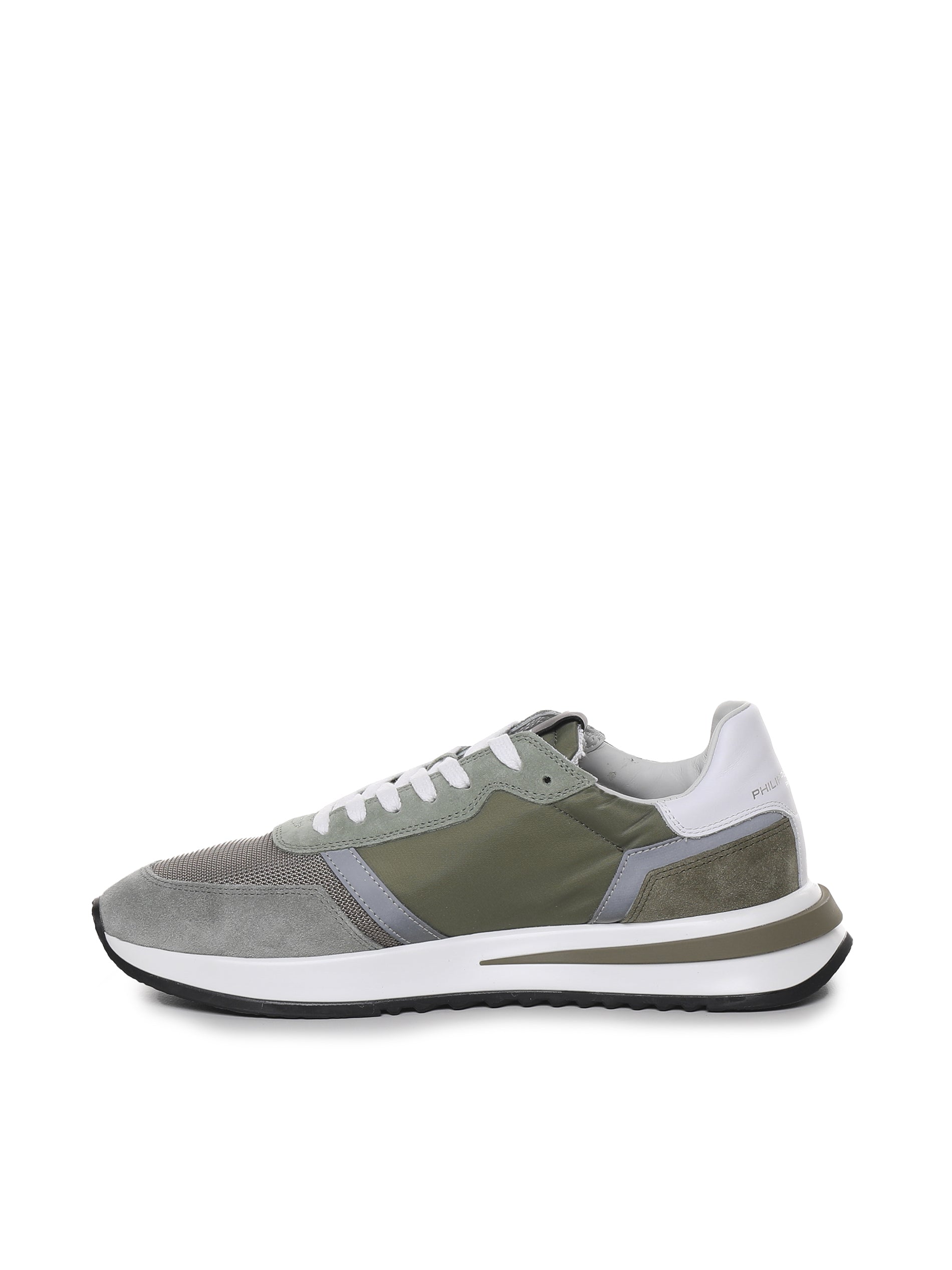 Philippe Model Sneakers Mondial_gris Calfskin Nylon