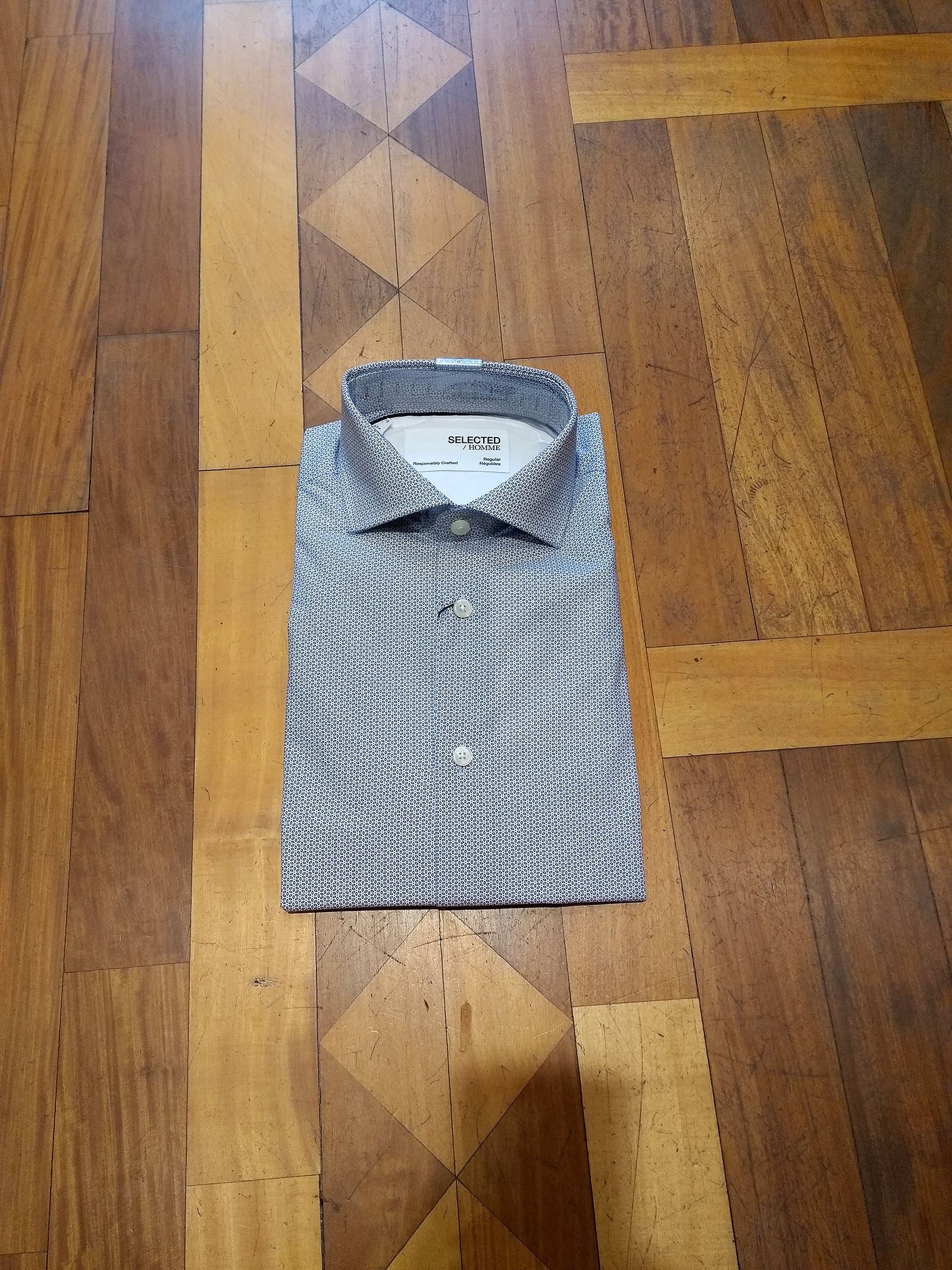 Slhregcorn White Cotton Shirt