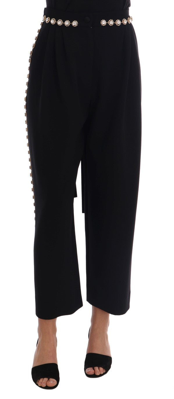 Dolce & Gabbana 86% Wool trousers in black