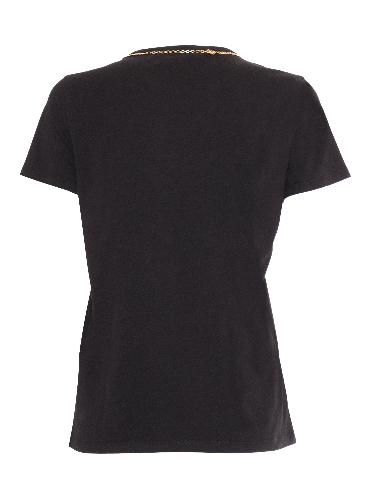 SWEATER Black Cotton Short Sleeves T-shirt