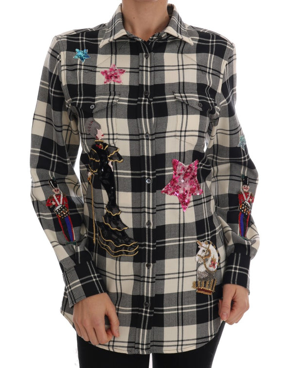 Dolce & Gabbana 100% Wool blouse in black